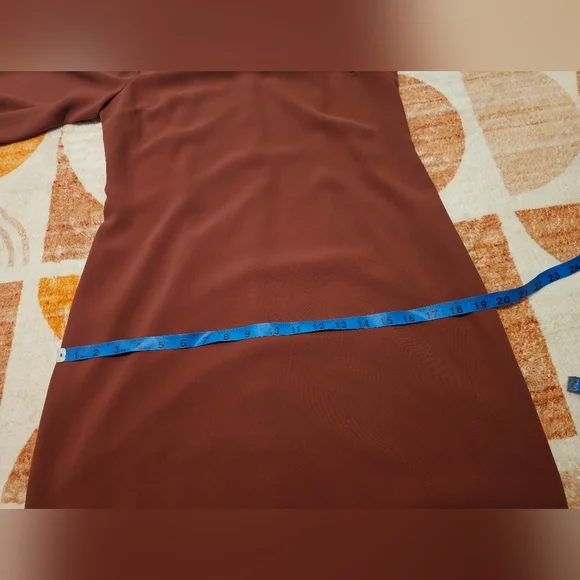 AMANDA UPRICHARD, Burn Orange Mini Dress 3/4 Sleeves Sz M - Picture 5 of 7